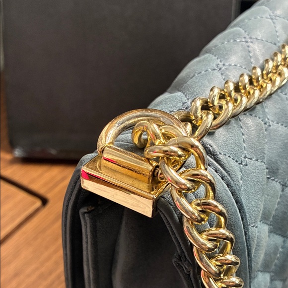 Bebe blue Metallic Quilted Shoulder Bag - Picture 7 of 16